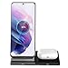 Produktbild Hoidokly Wireless Charger Qi Induktive Dual Fast Ladestation Schnelles 2 in 1 Kabelloses Ladegerät für Galaxy S22/S21/S20/S10/S9/Note 20 Ultra/Note 10/Galaxy Buds Live, Airpods pro/3/2(Kein Adapter)