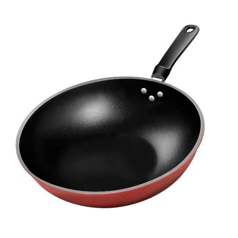 Frigideira Funda Wok Panela Antiaderente Profissional Restaurante Gás e Indução (32 CM)