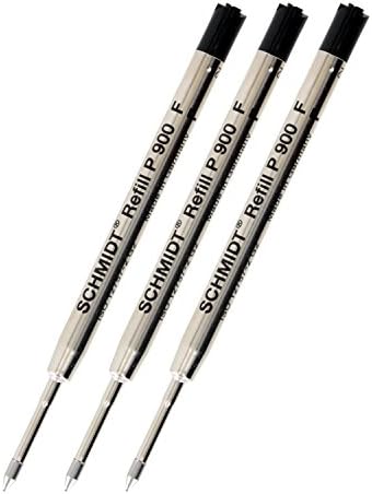 Ricariche Per Penna A Sfera Schmidt P900 – Confezione Da 3, Inchiostro Rosso, Punta Media, Stile Parker, Made In Germany - 2