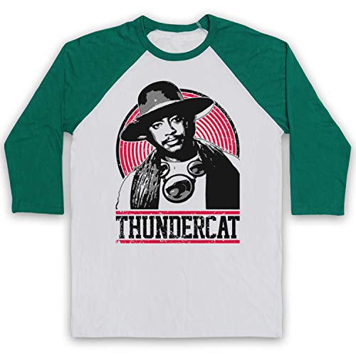 T-Shirt de Base-Ball Thundercat Retro 3/4 Manches Vintage Raglan pour Fan de Culture Geek