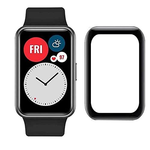Zore Huawei Watch Fit 2 PMMA Pet Saat Ekran Koruyucu Siyah