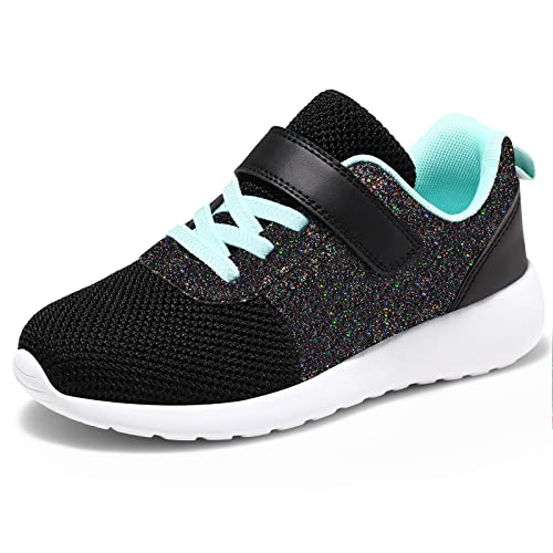 Harvest Land Toddler Glitter Tennis Shoes Slip On Boys Girls Casual Running Shoes Woven Breathable with Soft Soled…