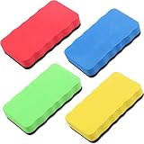 XFentech 4 Piezas Borrador para Pizarra Blanca - Borradores Magnético para Pizarra, Oficina y Aulas