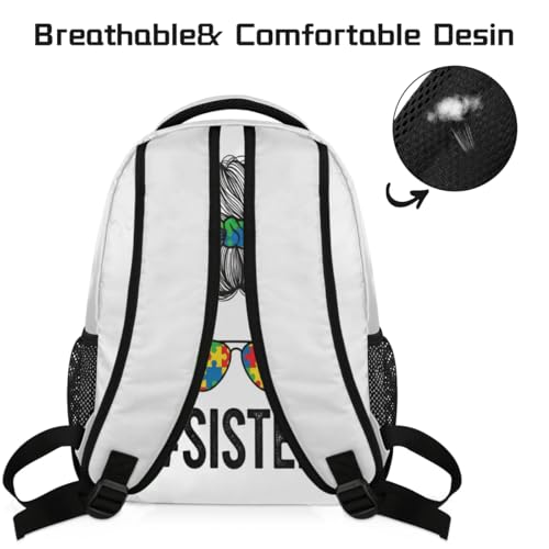 Mochila escolar para portátil 15.6 viaje estudiantes adolescentes 4