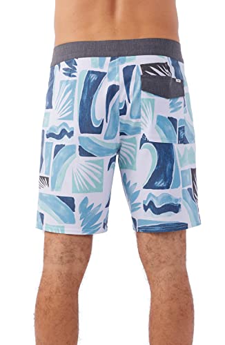 O'NEILL Men's 18 Inch Tropical Print Boardshorts - Quick Dry Swim Trunks for Men with Fabric and Pockets3