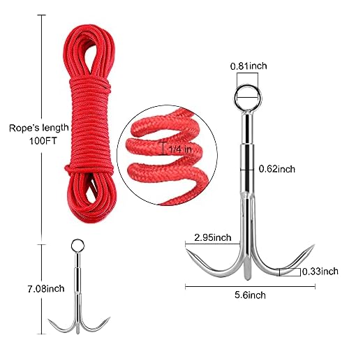 MHDMAG-Double-Sided-Magnet-Fishing-Kit-with-Grappling-Hooks-and-Gloves-1000lbs-Combined-Strength-Super-Strong-Retrieval-Neodymium-Magnets-with-100FT-Rope-for-River-Magnetic-Recovery-Salvage-Fishing