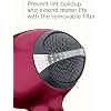 Infiniti PRO CONAIR Hair Dryer with Diffuser, Professional AC Motor, Tourmaline Ceramic Technology Blow Dryer, Includes Concentrator and Blowout Brush, Burgundy