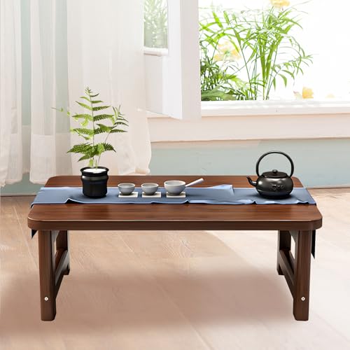 Table basse pliante japonaise pour salon méditation tatami balcon