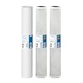 FILTER-SET-LITE US MADE Commercial Grade Replacement Pre-Filter Set for Light Commercial Reverse Osmosis Water Filter System Stage 1, 2&3
