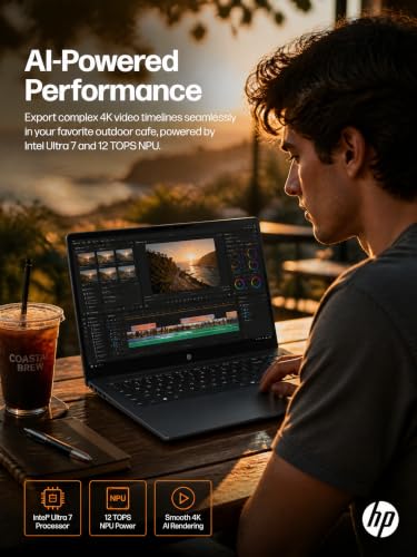 Image of HP 16 inch Touchscreen AI Laptop Intel Ultra 7 255U 32GB 1TB Mica Silver
