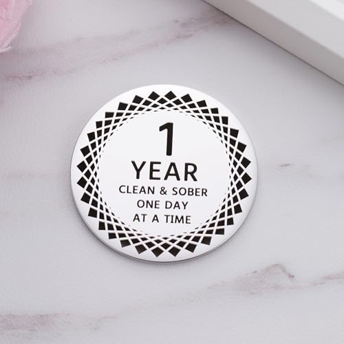 ukodnus 1 to 11 months sobriety coin 1 to 30 years sober coin clean amp sober one day at a time recovery token aa anniversary medallion chip gifts alcoholics anonymous