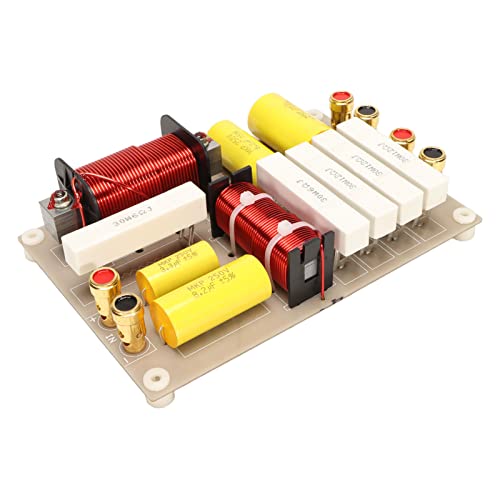 2 Way Passive Crossover, Frequency Divider with High Power, Treble, 800W Audio Video Crossover Parts for Professional Conference Stage Speakers