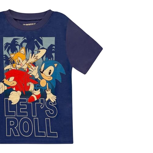 Sonic The Hedgehog Boys Pajama Set - 3 Piece Pants, T-Shirt & Shorts - Sleepwear PJ Set for Kids, Toddler Boys Pajamas2