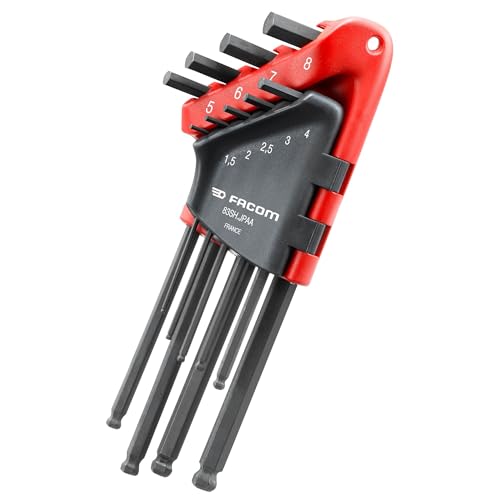 Jeu de 9 clés mâles longues tête sphérique FACOM - 83SH.JPAAPF