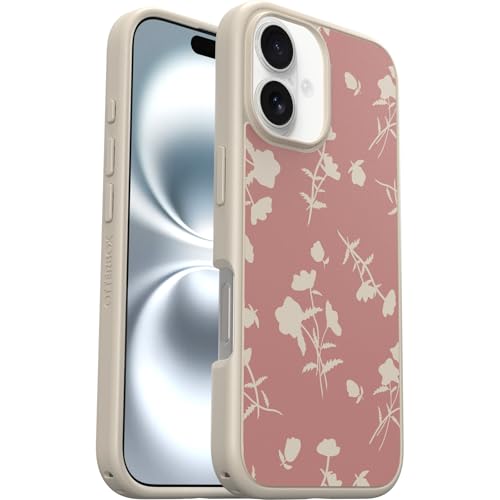 Image of OtterBox iPhone 16 Symmetry Series Case - Pink Petals - Ultra-Thin, Sleek iPhone Case, Aesthetic & Cute Floral iPhone Case