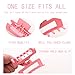 12 Pack Pink Square Claw Clips, Big and Small Neutral Rectangle Hair Claw Clips, Non-slip Matte Large Hair Clips for Women,Strong Hold jaw clip for Thick Thin Hair