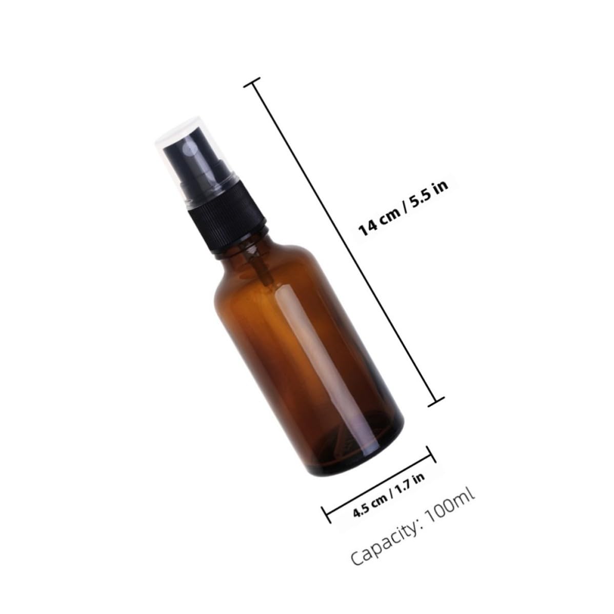 INOOMP Lot de 10 Flacons Vaporisateurs de Parfum Rechargeables en Verre 100ml, Faciles à Utiliser et Étanches, Voyage Transport un Paquet à Dos