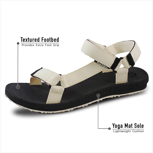Image of Gold Pigeon Shoes SIMPLUS Lightweight Yoga Mat Cushion Sole. Womens Sandals with Back Strap for Travel, Hiking & Sport. Comfortable Water Sandals for Women.