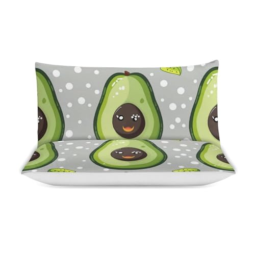 Funda nórdica de 200x200 cm con dibujos de aguacate de microfibra 5