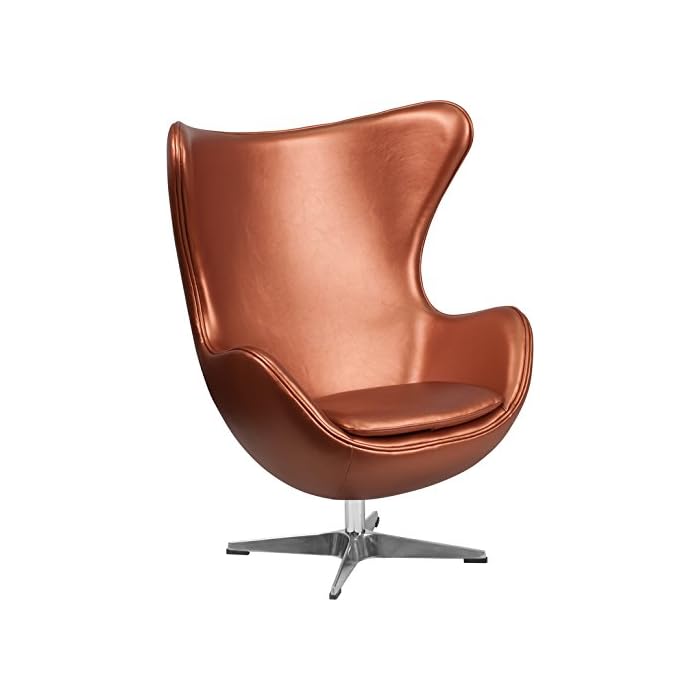 Buy Emma + Oliver Swivel Egg Chair with TiltLock Mechanism Egg Shaped Swivel Chair with