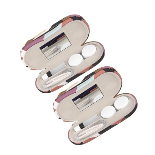 Étui lunettes camouflage rigide double avec miroir portable x2