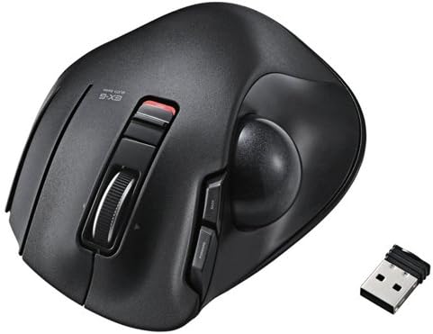 ELECOM Wireless Trackball Mouse w/5 button & tilt function Black M-XT1DRBK from Japan