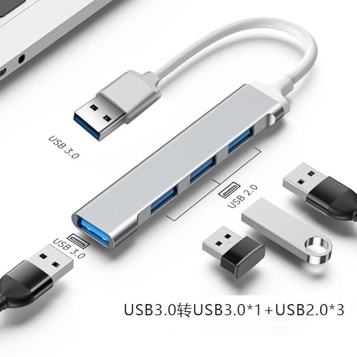 Image of Multifunctional 4 Port USB Hub Docking Station Converter 4 in 1 USB 3.0 Docking Station for iPad Laptop Mobile Hard Drives