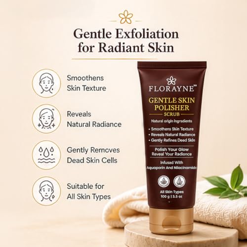 Image of Gentle Skin Polisher Scrub 100g | Face Exfoliating Scrub with Aquaporin & Niacinamide | Removes Dead Skin Cells | Smoothens Skin Texture | Sulfate & Paraben Free | For All Skin Types