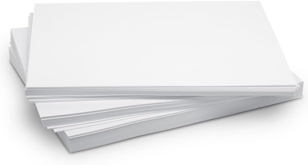 White Paper Card A4 250GSM 25 Sheets Matt Finish Paper Card Stock for Brochures, Flyers, Art Prints, Educational Materials, Invitations, Menus, DIY Projects Card Paper Blank White Cardstock
