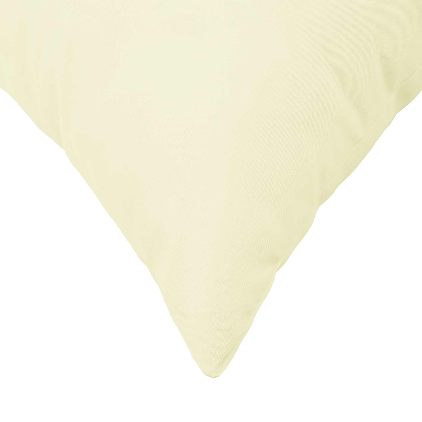 Kissenbezug, 6-teilig, 40 x 80 cm, cremefarben, Polyester, waschbar