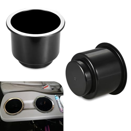 MOXRUQ 2 PCS Car Cup Holder Insert, Waterproof Cup Drink Holder Insert, Large Capacity Couch Cup Holder Insert, Universal Drop in Cup Holder, Suitable for 3.74