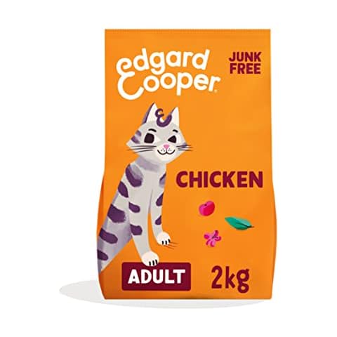 Edgard & Cooper Katzenfutter getreidefrei Trockenfutter hochwertiges Katzenfutter ohne Getreide Adult Huhn 2kg - Natürlicher, viel frischer Huhn Cover
