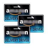 3PCS Delivery Driver Magnet for Car,Magnetic Reflective Delivery Driver Sign for Eye-Catching Remind,Universal Magnetic Deliveries Sign for Car Accessories for Cars Door/Bumper