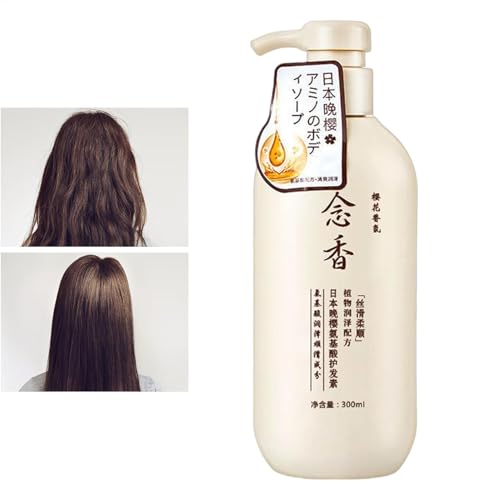 sakuras Japanisches Shampoo, Shampoo Gegen Haarausfall, Japanisches Shampoo Und Spülung, Feuchtigkeitsspendendes Reparatur, Evening Amino Acid Shampoo,Thick And Smooth Hair, For All Hair Type