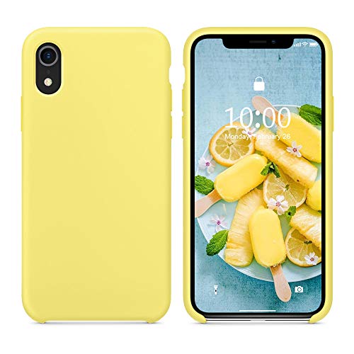 SURPHY Silicone Case for iPhone XR Case, Soft Liquid Silicone Shockproof Phone Case