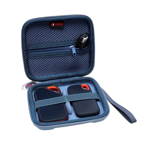 XANAD Hart Eva torba podróżna do SanDisk Extreme Portable SSD zewnętrzny dysk twardy ochrona etui 250 GB 500 GB 1TB 2 TB (niebieski)