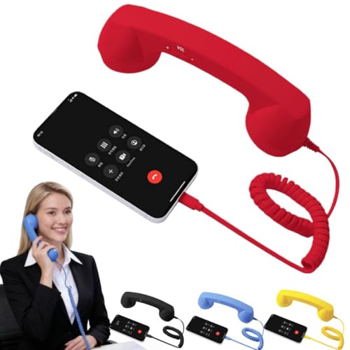 Combiné téléphonique Bluetooth rétro réduction de bruit pour appels vidéo