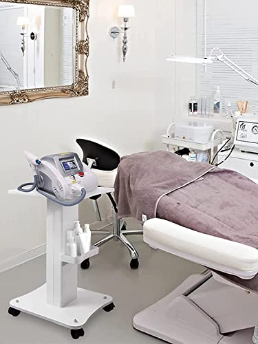 bimiti Kosmetikwagen mit Rollen ABS Salonwagen 67×34×37.5cm Tragbar Beauty Salon Trolley, Kosmetikwagen Salon SPA Rollwagen für Schönheitsinstrument