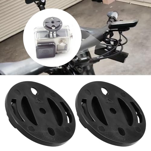 SG Store 2 Sets Fahrradcomputer-Halterung, feste Basis, Stoppuhr-Halterung, fester männlicher Sitz, Zifferblatt, Befestigungsbasis, kompatibel mit Garmin, 32 x 29 x 2 mm, Schwarz