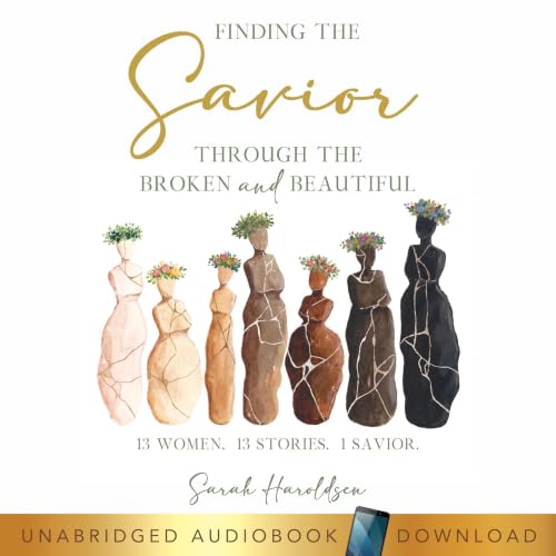 Diseño de la portada del título Finding the Savior Through the Broken and Beautiful