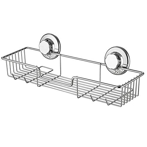 iPEGTOP L-4 Strong Suction Cup Shower Caddy Bath Shelf Storage, Combo Organizer Basket