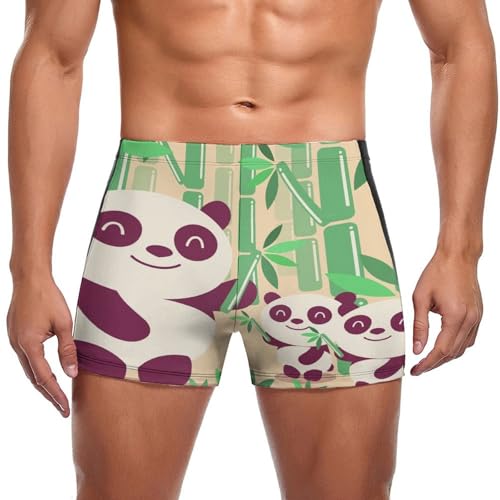 Boxer de bain homme Panda anti-irritation pour la piscine