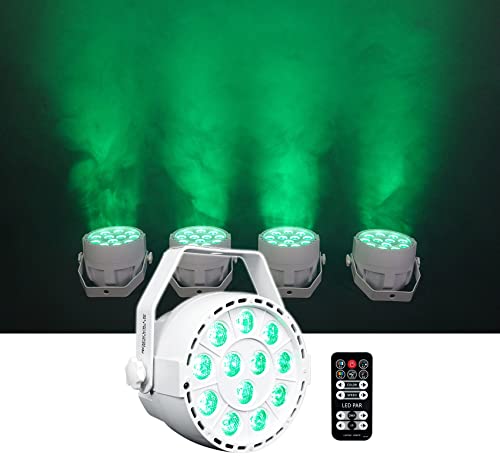 Rockville RockPAR TRI White Compact LED Par Can Light, RGB, 12 Tr...