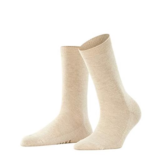 FALKE Damen Socken Family - 94% Baumwolle, 1 Paar, Beige (Sand Melange 4659), Größe: 39-42