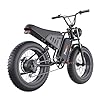 Freego Electric Dirt Bike, Electric Motorcycle for Adults 1400W(Peak) Motor 48V/22.5Ah Removable Battery, 30MPH Electric Motorcycle, 7-Speed, 20" x4 Fat Tires Off-Road Electric Mountain Ebike Bike #5