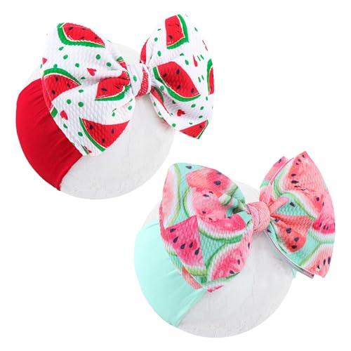Image of YanJie Soft Newborn Nylon Headbands & Hair Bows for Baby Girls, Infants, Toddlers