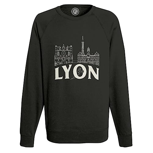 Fabulous Sweatshirt Homme Noir Lyon Minimalist France Ville Est Culture