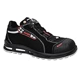 ELTEN Sicherheitsschuhe SENEX XXT Pro BOA ESD S3, Herren, Textil, Kunststoffkappe (leichter als Stahlkappe), leicht, sportlich, Schwarz/Rot, Größe: 45