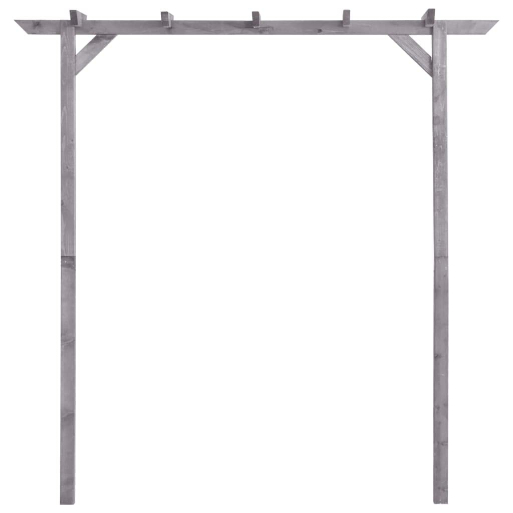 Générique Pergola de Jardin Gris 200x40x205 cm Bois de pin imprégné,Structures extérieures, Arches, treillages & pergolas de Jardin,313567