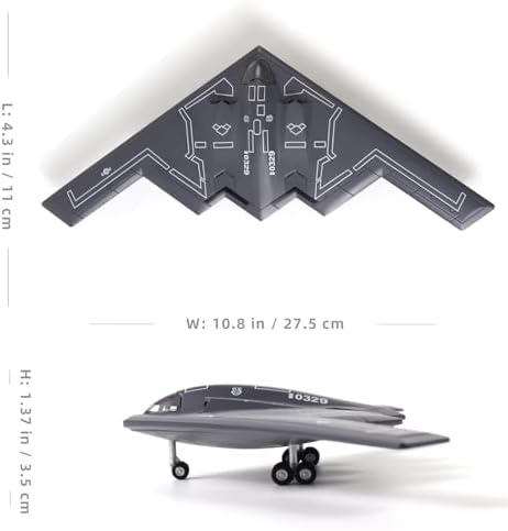 NUOTIE B-2A Spirit 1/200 Metal Bomber Model Kits with Stand Stealth and Strategic Bomber Diecast Alloy Airplane Model Pre-Build Military Aircraft Collection(USAF Spirit of Missouri)